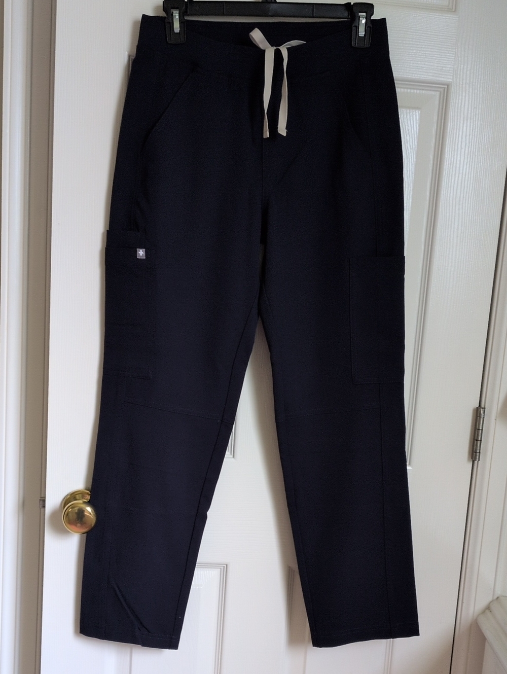 Figs Navy Blue Scrub Pants with Contrast Drawcord, XS/S